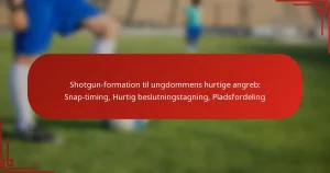 Shotgun-formation til ungdommens hurtige angreb: Snap-timing, Hurtig beslutningstagning, Pladsfordeling